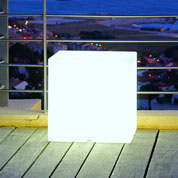 Luminous White Cube - mains powered - 40x40x40 cm